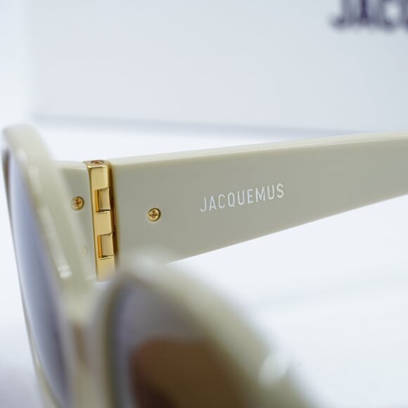 Jacquemus COLAPSO JAC/15 C3 Geometric Sunglasses - Beige/Brown - Picture 9 of 11